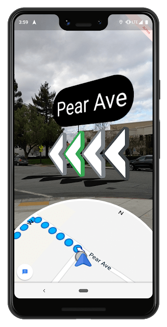 Google Maps Augmented Reality Mode