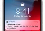 iCloud backup failed