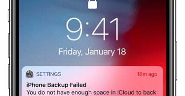 iCloud backup failed