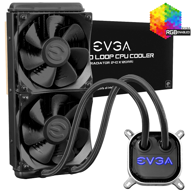 EVGA CLC 240mm RGB LED Liquid CPU Cooler