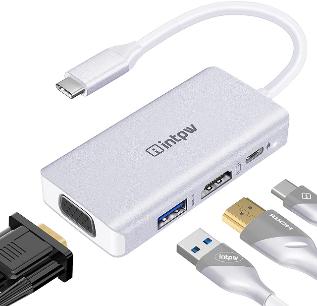 INTPW USB C to VGA Adapter