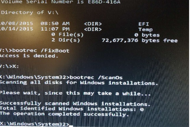 Bootrec: How to Fix Bootrec /Fixboot Access is Denied Error?