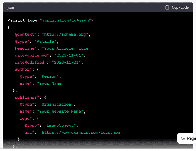 Schema Markup