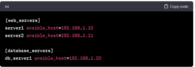 Grouping hosts