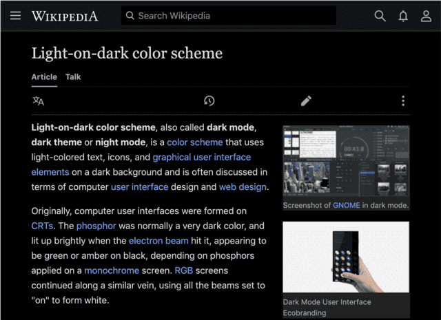 Dark Mode