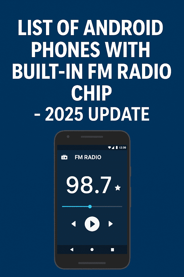 List of Android Phones with Built-in FM Radio Chip
