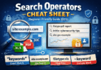 Search Operators Cheat Sheet