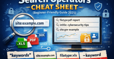 Search Operators Cheat Sheet