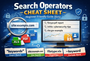 Search Operators Cheat Sheet