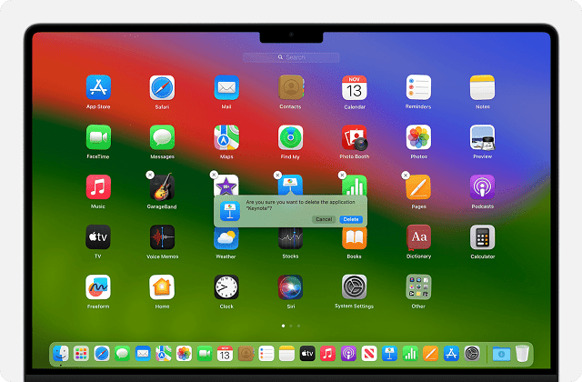 Uninstall apps in mac