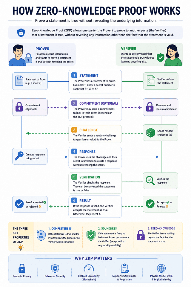 How Zero-Knowledge Proof Works (flowchart