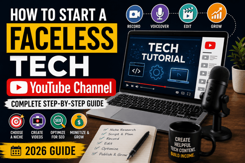 How to Start a Faceless Tech YouTube Channel