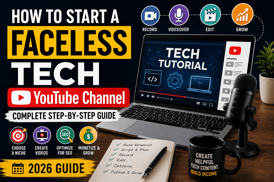 How to Start a Faceless Tech YouTube Channel